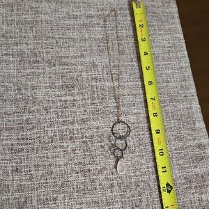 Elegant Gold and Silver Pendant Necklace